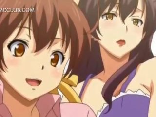 Nastoletnie 3d anime córka bojowy przez za duży ukłucie