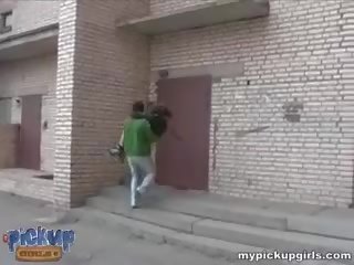Young Roller-girl Fucks With A Stranger Round The Corner