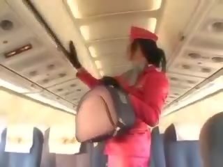 Bewitching stewardess ngisep peter before cunnilingus