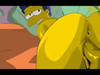 Simpsons x 정격 영화 homer 잤어요 marge