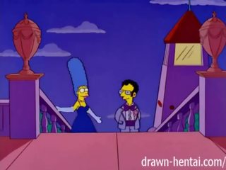 Simpsons 더러운 영화 - marge 과 artie afterparty