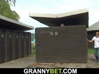 Old Granny is Nailed in the Changing Room: Free HD dirty movie 54
